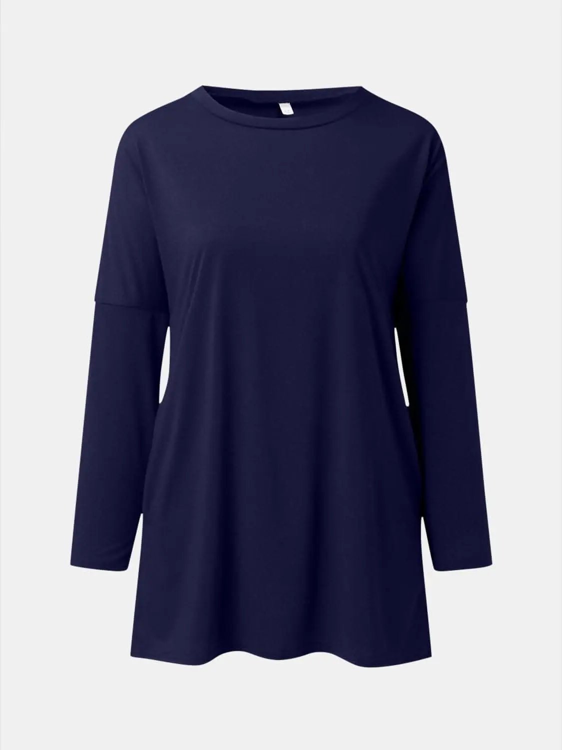 Trendsi Pocketed long sleeve tee - chic style