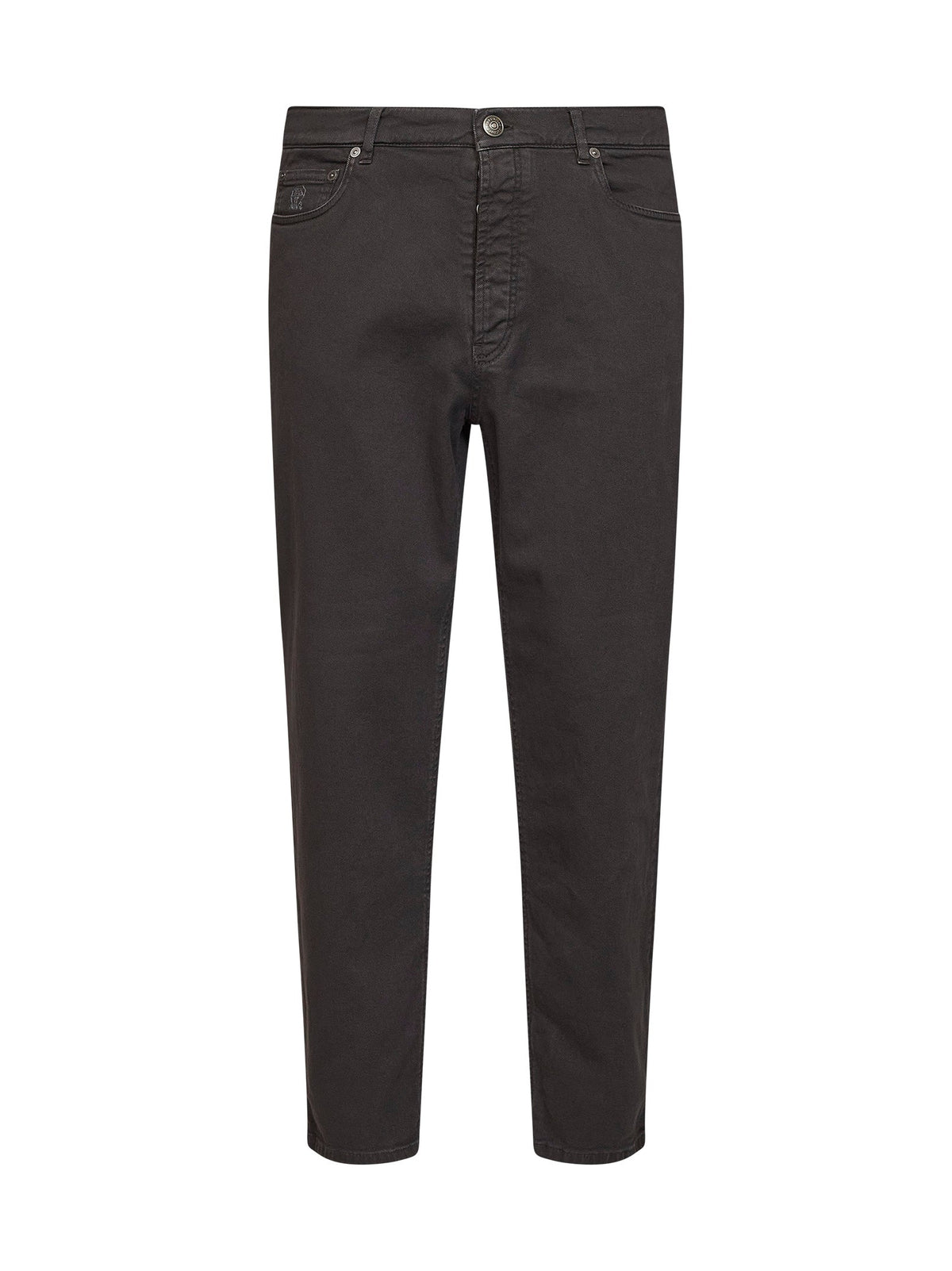 Jeans Dark Brown Garment-Dyed