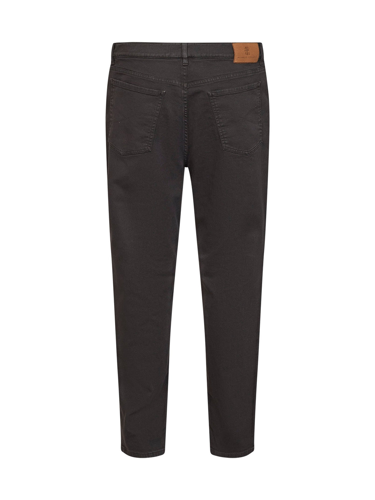 Jeans Dark Brown Garment-Dyed