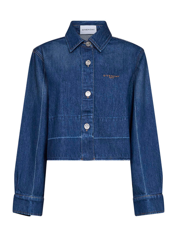 Denim Shirt Blue Cotton