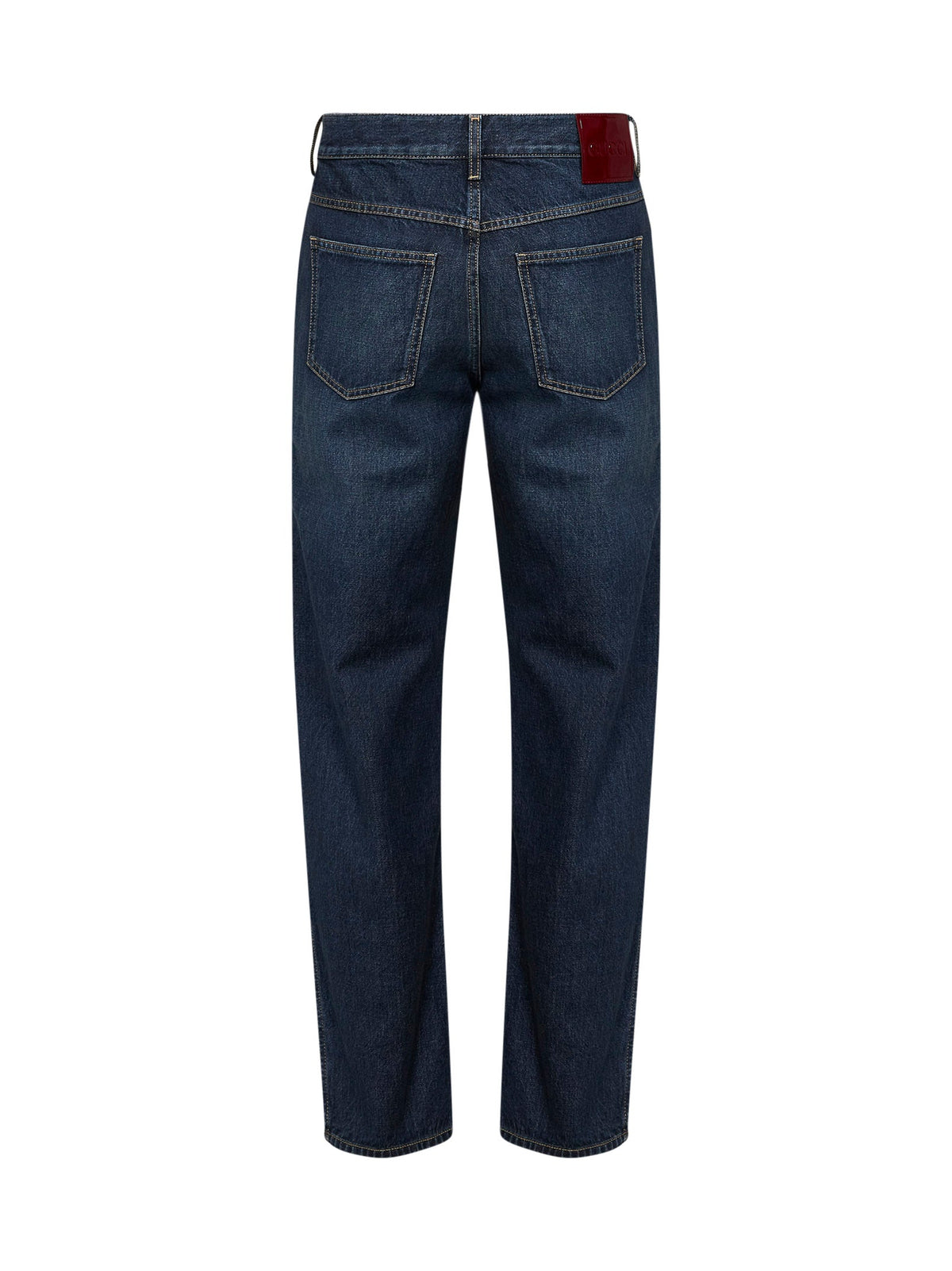 Slim-Fit Jeans in Blue Cotton Denim