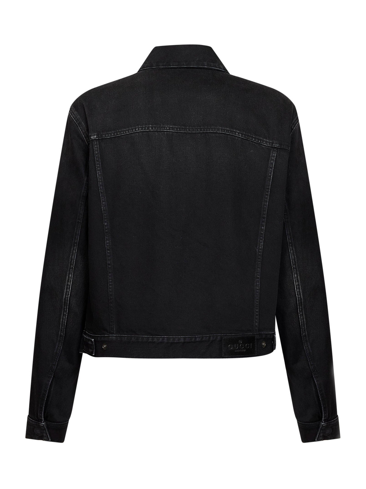 Denim Jacket Black Washed Cotton