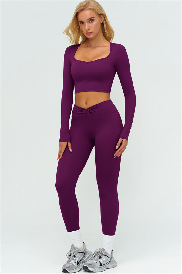 The Lushness Long Sleeve Crop top