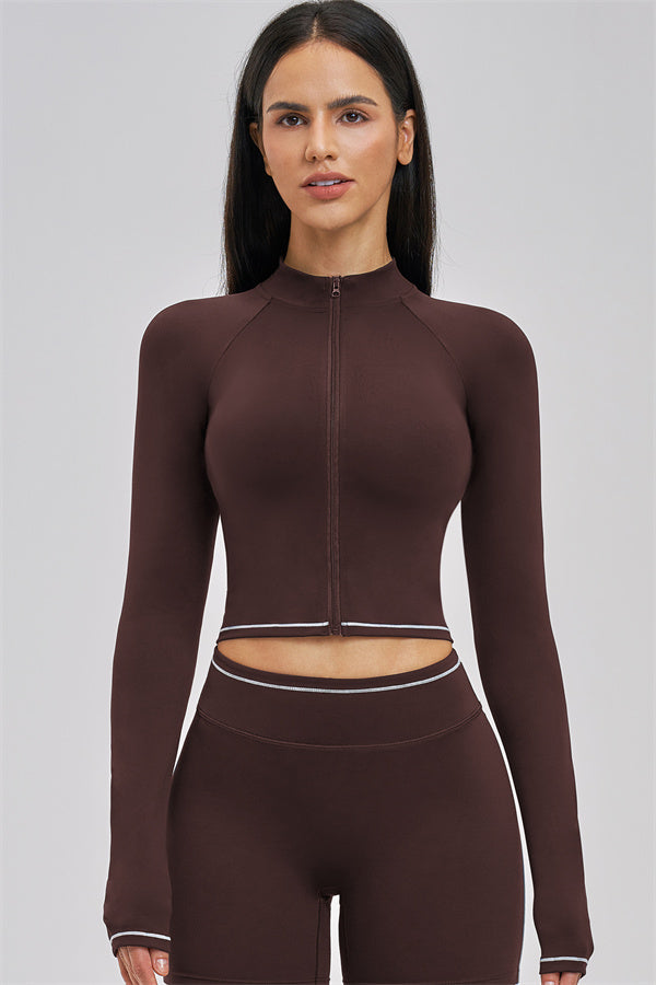 The Unbound Jacket Sports Bra Shorts 3-Piece Set