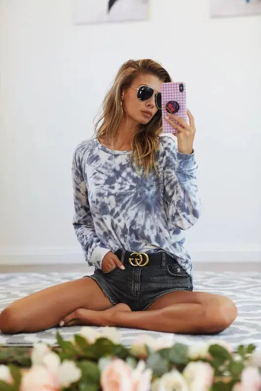 T-Shirt - Tie Dye Terry - Casual Top