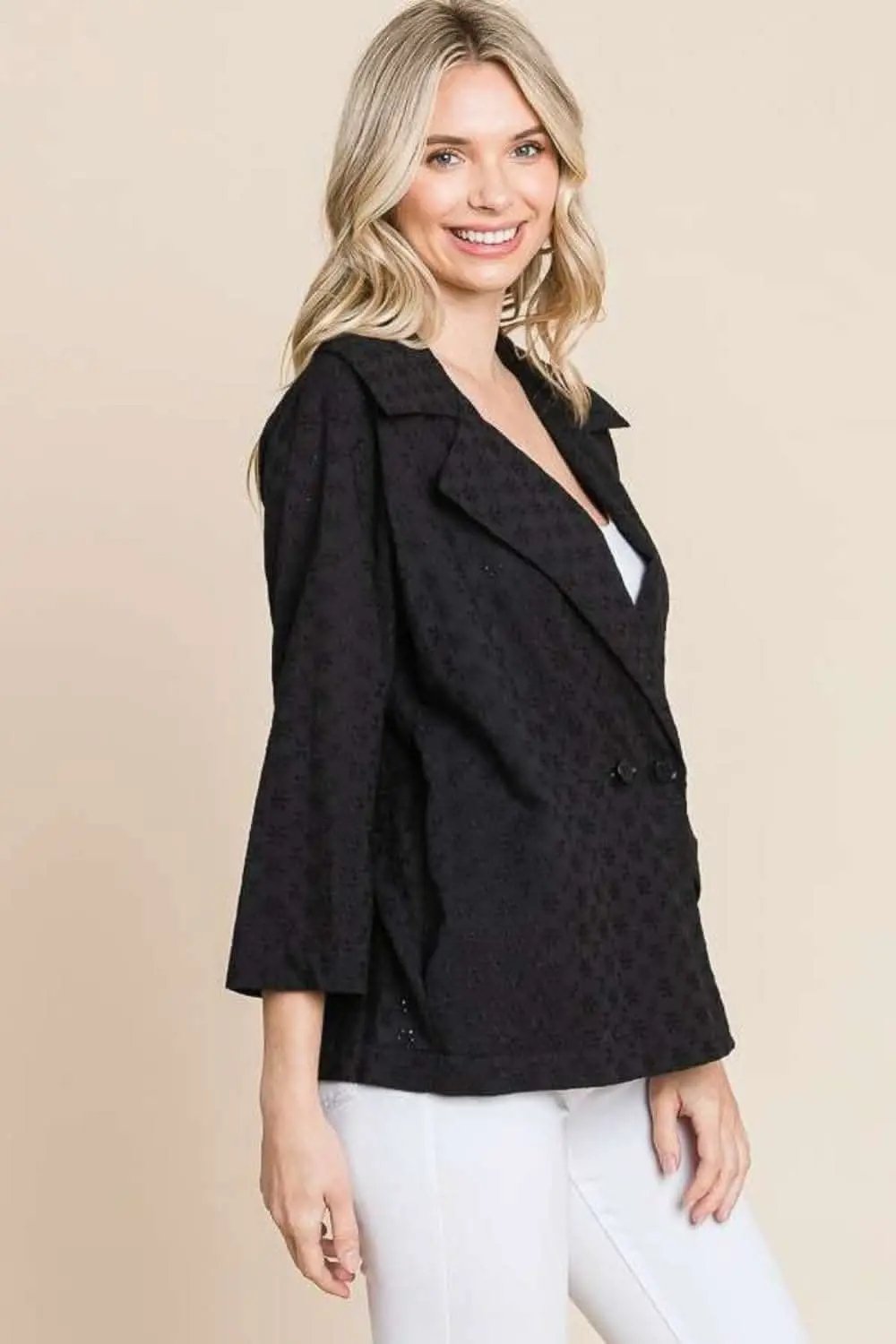 Jacket - Eyelet Detail - Chic Style