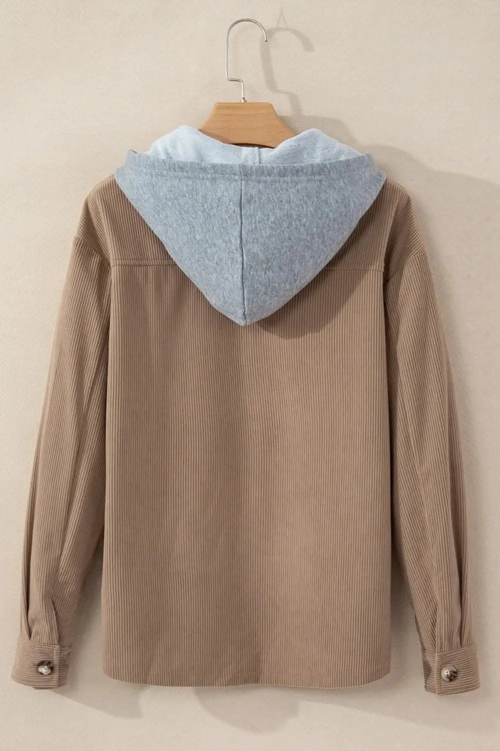 Trendsi Hooded drawstring jacket with pockets