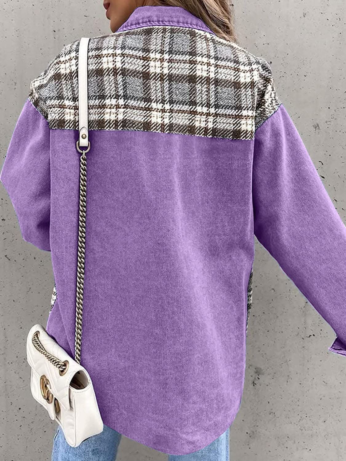 Jacket - Plaid Oversized - Cotton