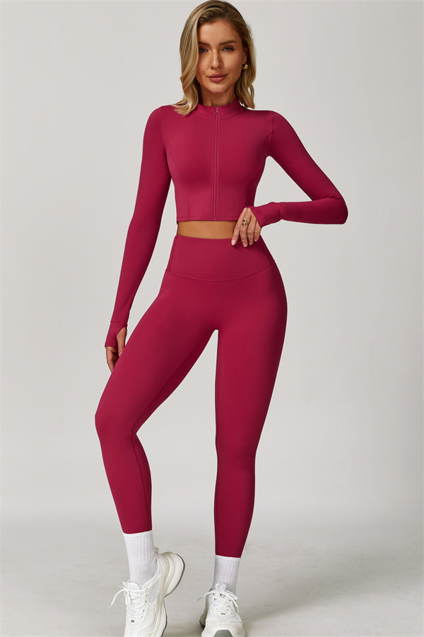 The Eloise Jacket Sports Bra Leggings 3-Piece Set