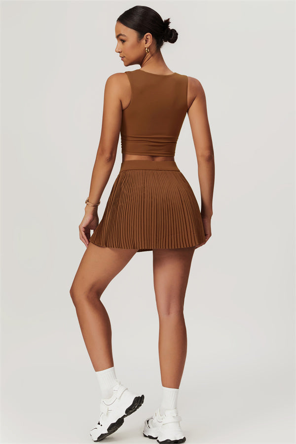 The Balance Crop Top Tennis Skirt 2-Piece Set
