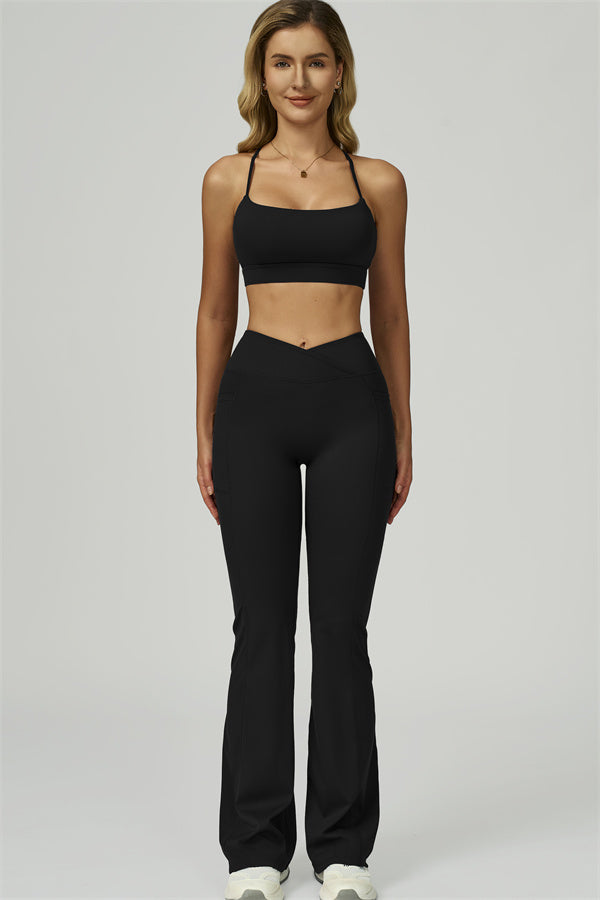 The Flourish Sports Bra Flared Leggings 2-Piece Set