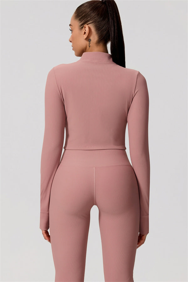 The Daze Zip Jacket Sports Bra Flared Leggings 3-Piece Set
