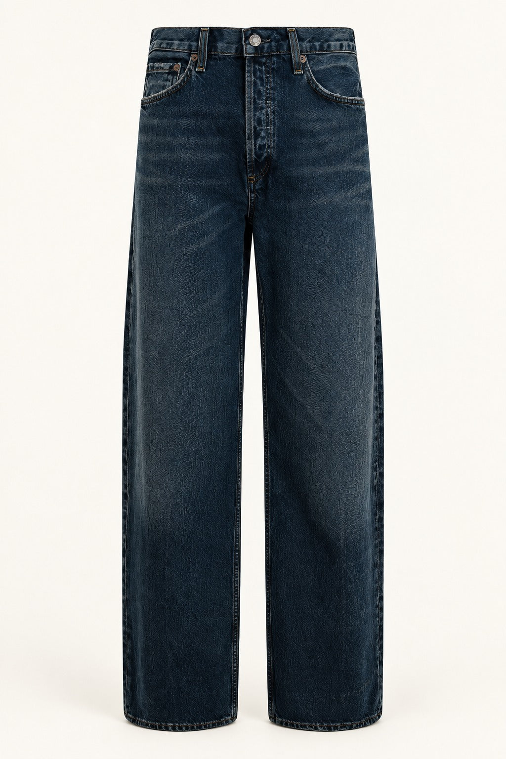 AGOLDE Balloon Fit Jeans in Dark Blue, front