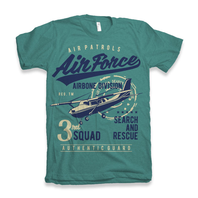 Air Force Men's Bamboo Viscose/Organic Cotton Short Sleeve Graphic T-Shirt