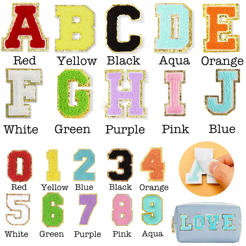 Large Pouch - Customizable Patches - Travel Cosmetic Bag