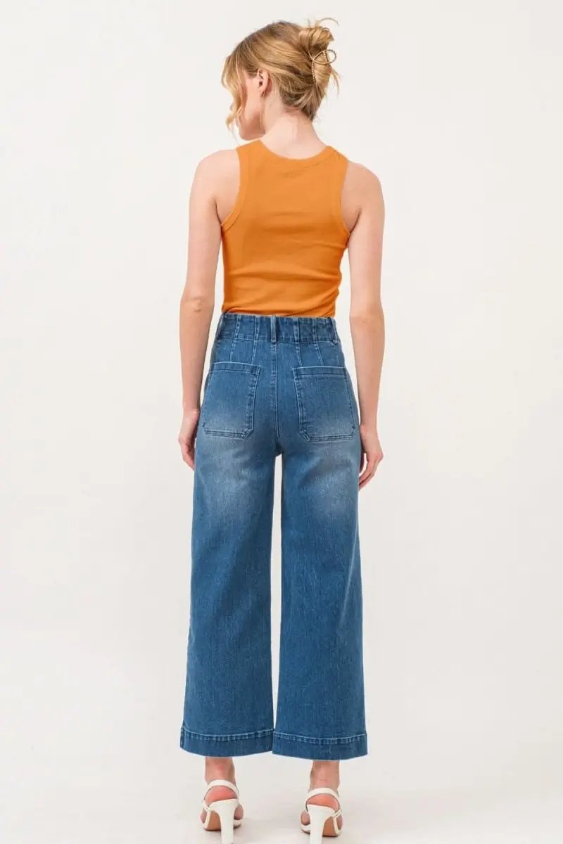 Tank Top - Bat Embroidered Ribbed - Women's Casual