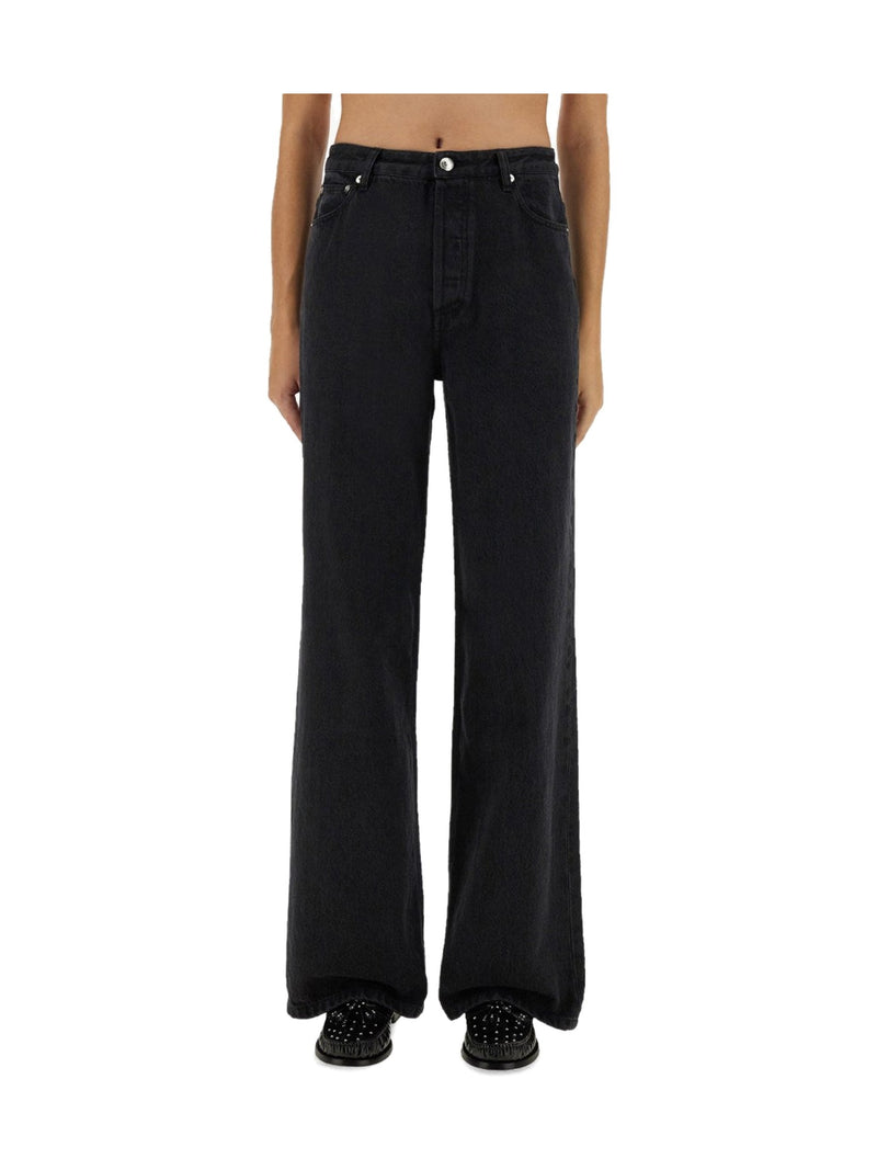 A.P.C. Wide-Leg Jeans in Black