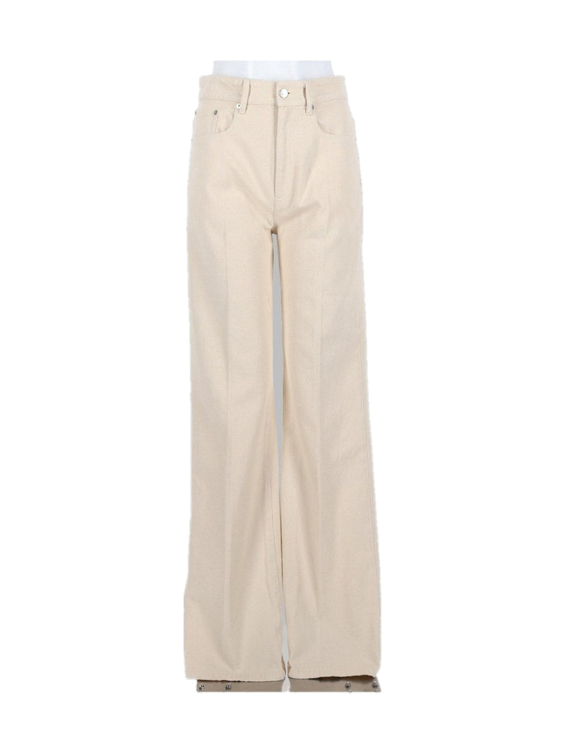 A.P.C. Domino Wide-Leg Jeans in Ivory