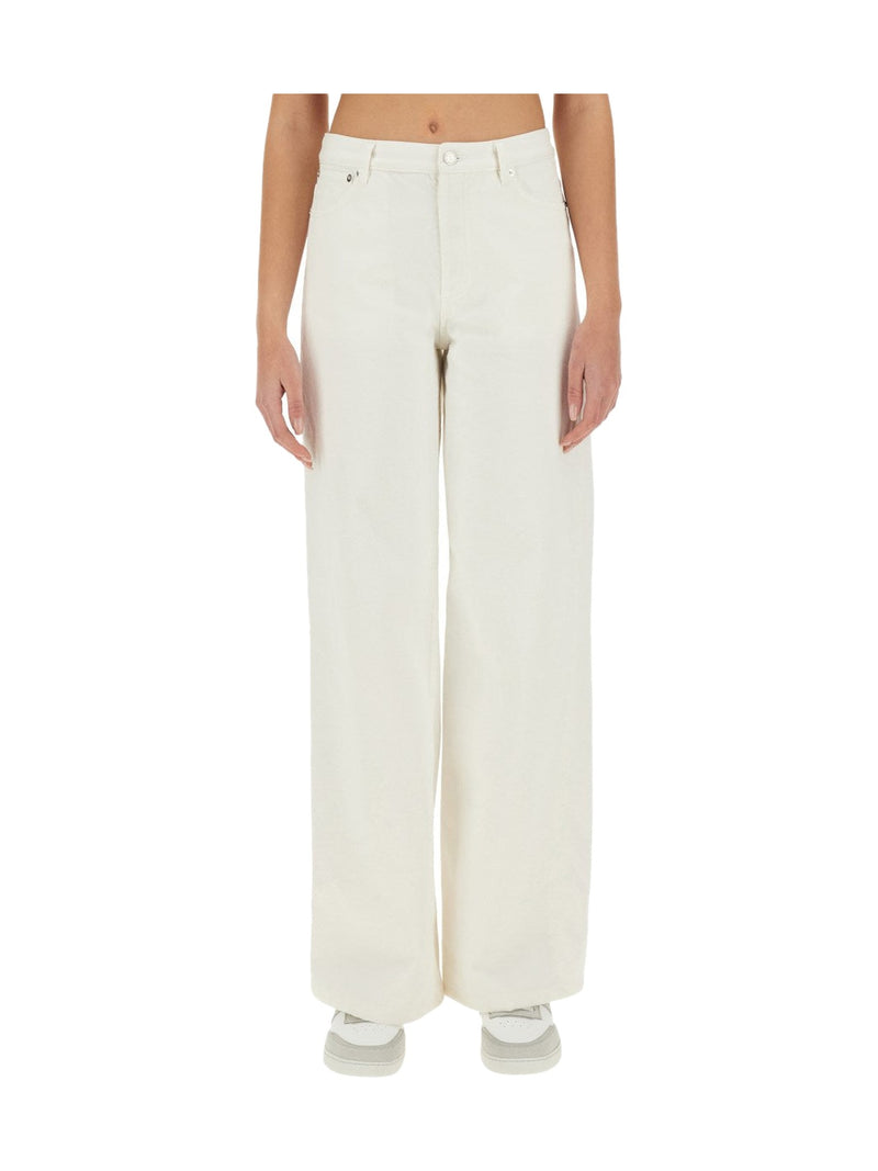 A.P.C. Wide-Leg Jeans in White