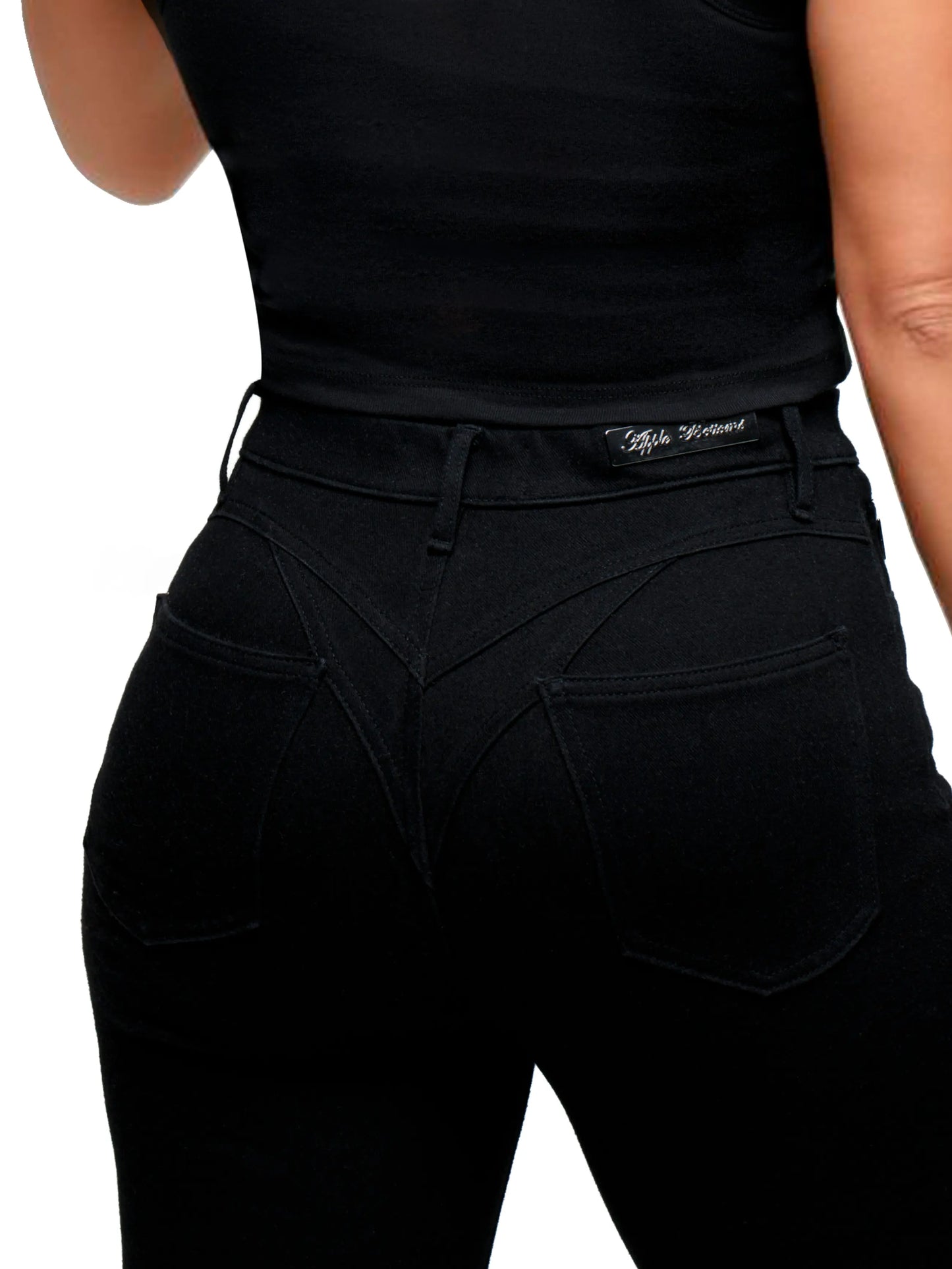 Peel-Off Pull-On Jeggings - Black Wash