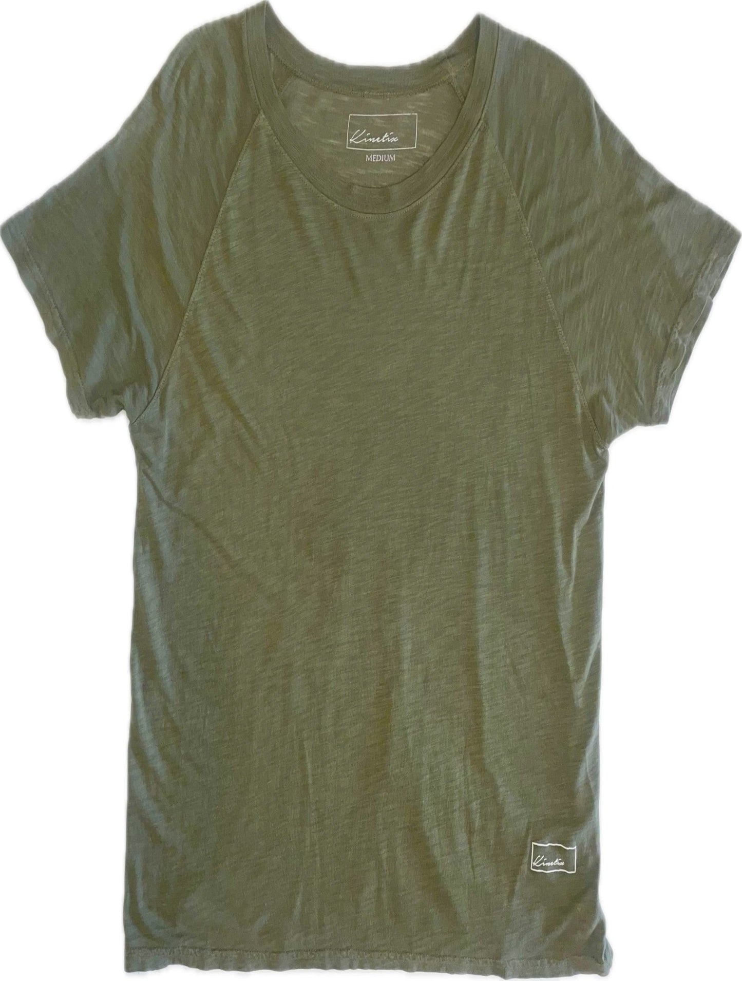 New Standard 4 Corners Raglan (Army Green) 100% USA Cotton