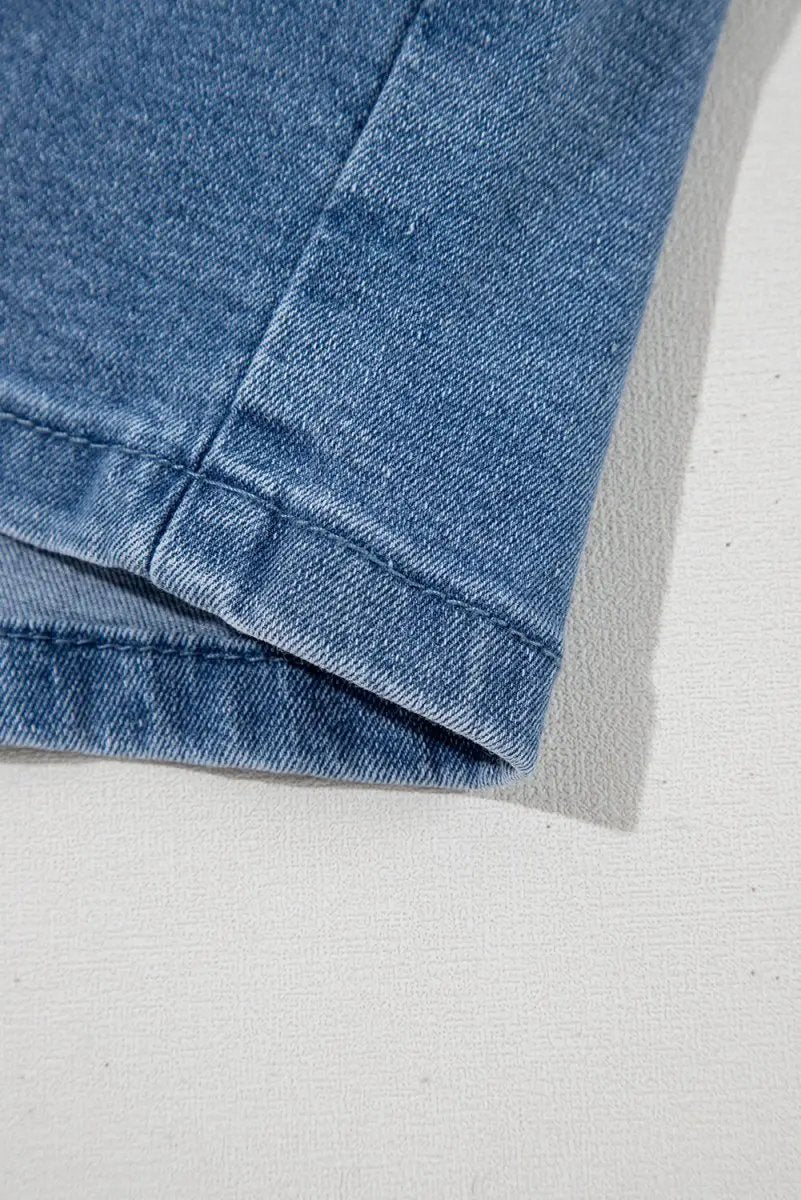 Love Salve  Ashleigh Blue Drawstring High Waist Casual Denim