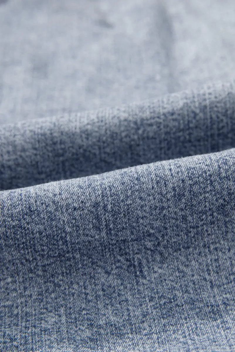 Love Salve  Ashleigh Blue Ruffled Shirred Neckline