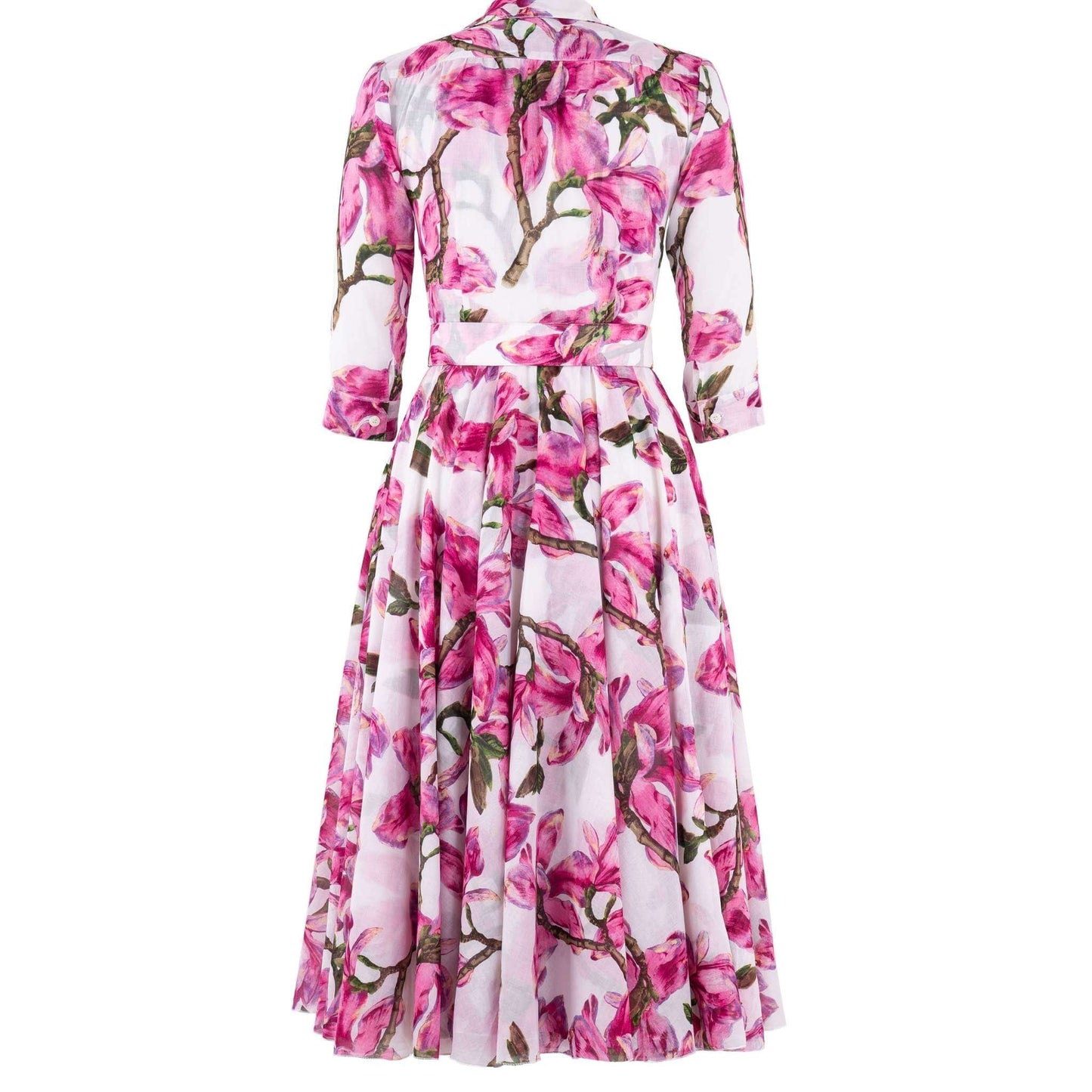 Aster Dress Magnolia Blossom White Pink Dress