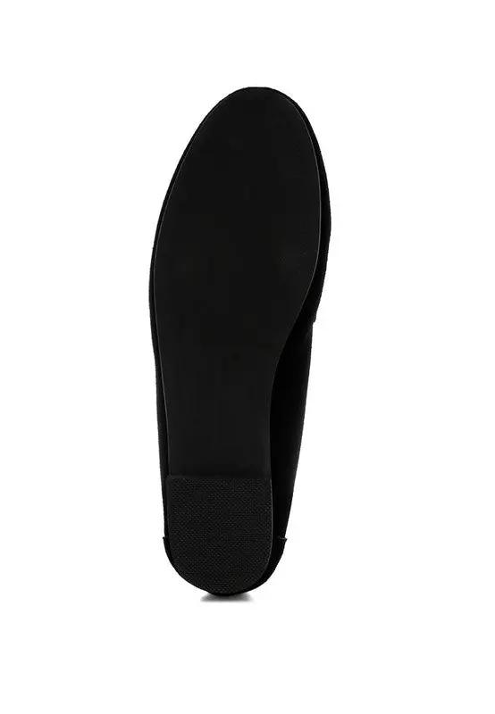 Rag Company Awen Monochromatic Horsebit Real Suede Loafers for Men