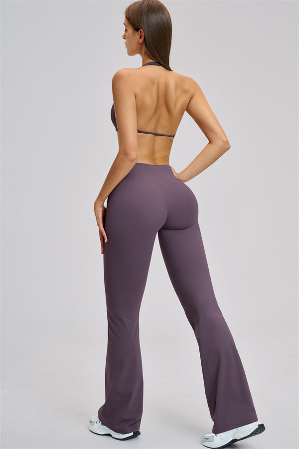 The Zestful Sports Bra Flared Leggings 2-Piece Set