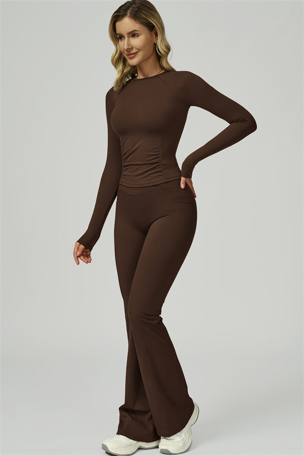 The FlexFit Active Top Flared Leggings 2-Piece Set
