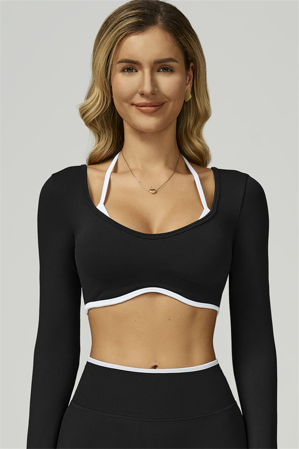 The Prime Line Long Sleeve Crop Top