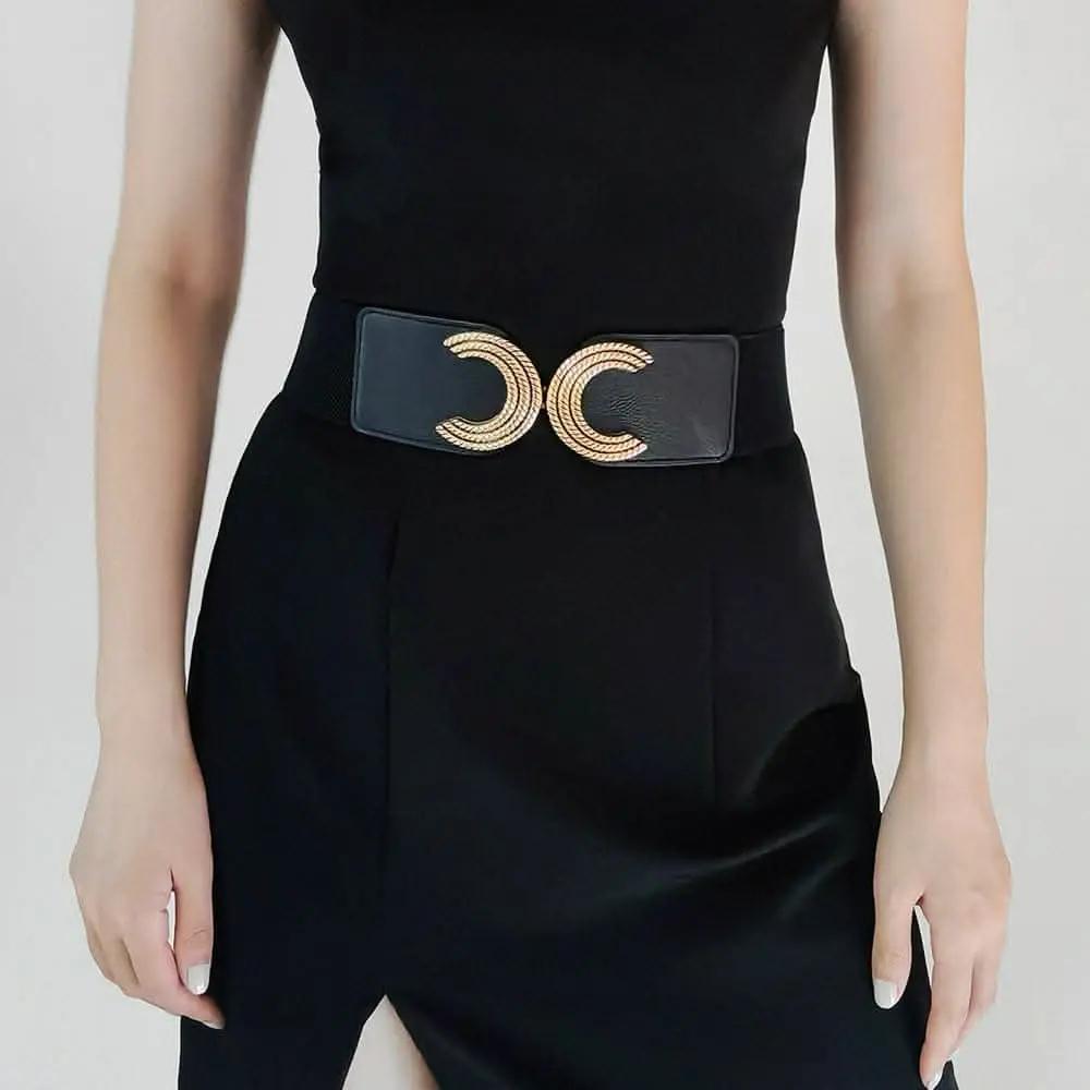 Trendsi Belts - Chic Double C Waist Belt - 25.6" - Premium Quality