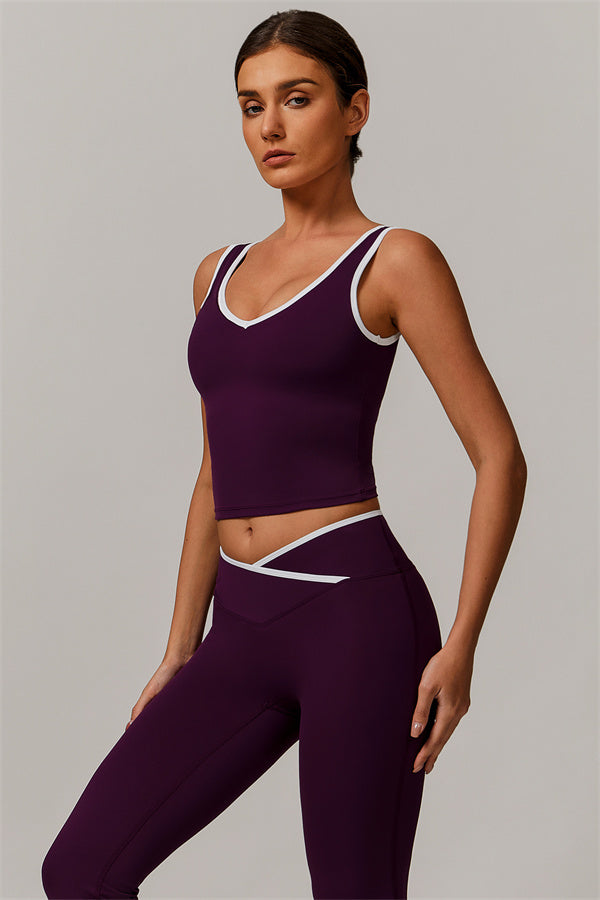 The Stamina Tank Top Flared Leggings 2-Piece Set