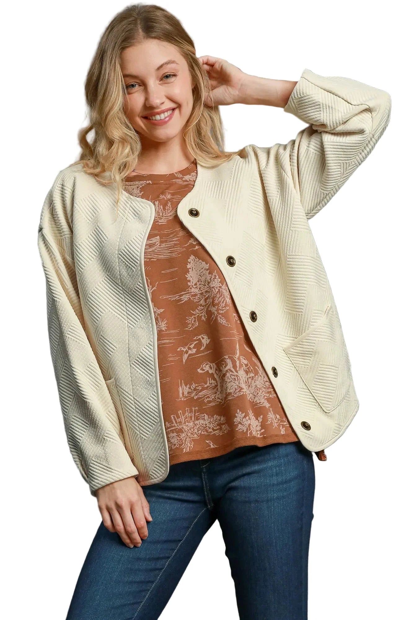Textured Jacquard Jacket