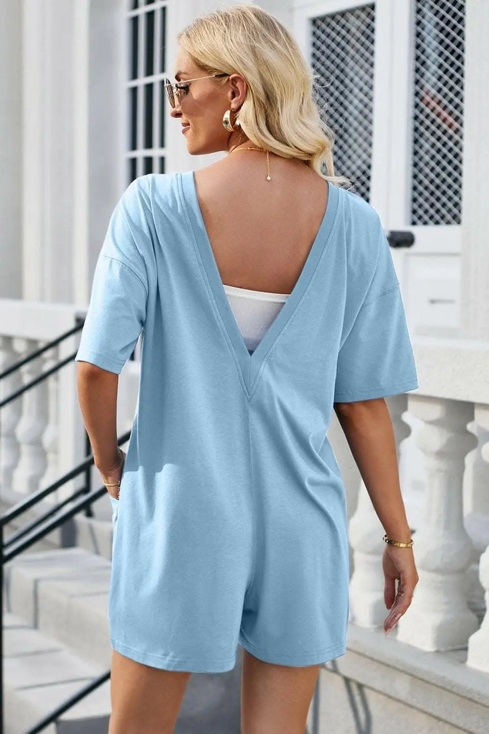 Trendsi just arrived - Chic backless romper with pockets