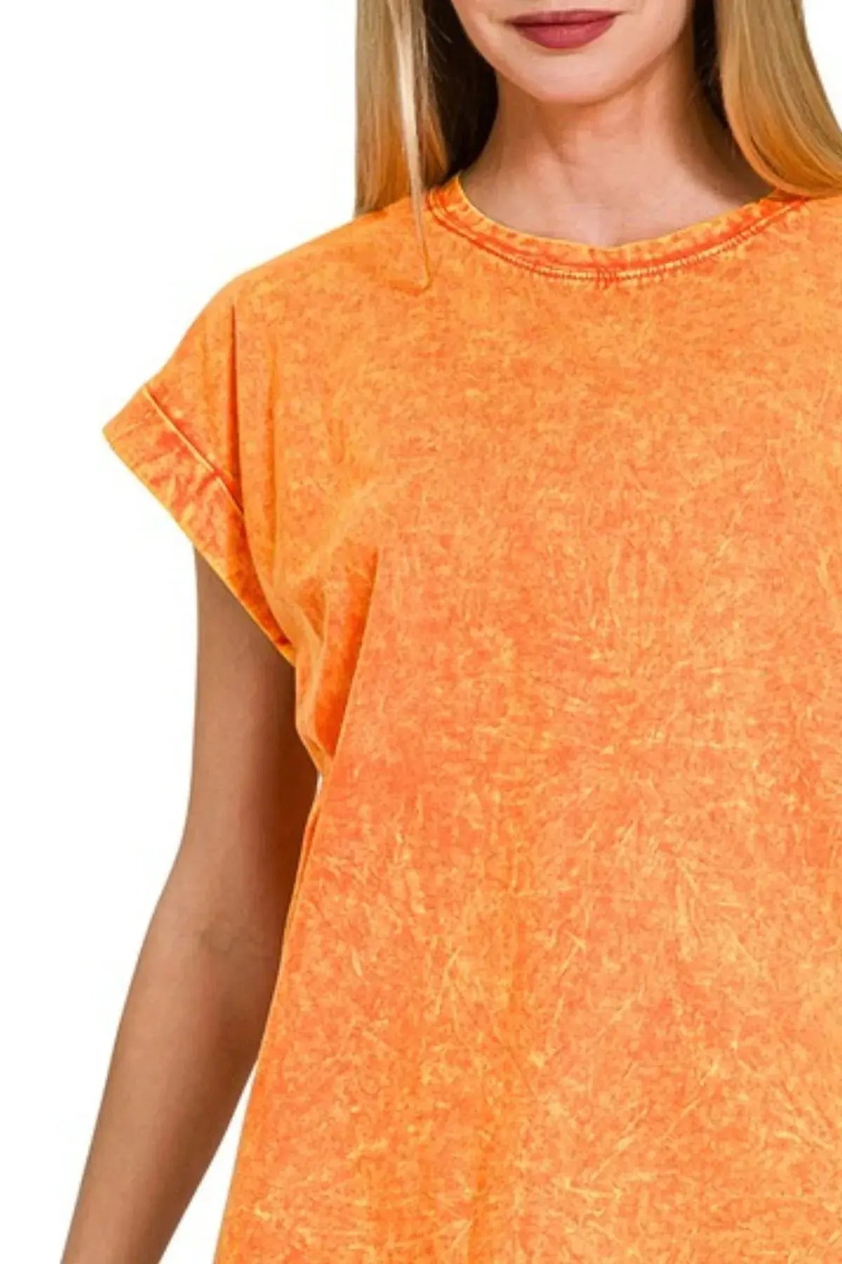 Crinkle Tee - Soft & Comfy - Women's Casual Top