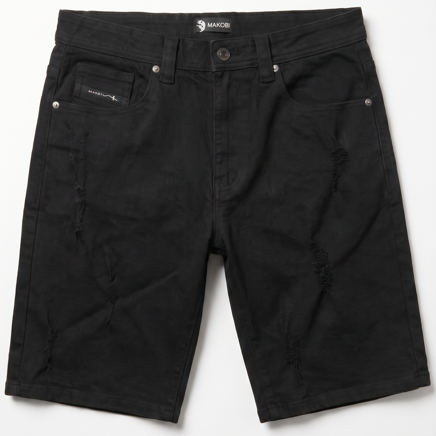 M613 Pastoni Denim Shorts - Jet Black