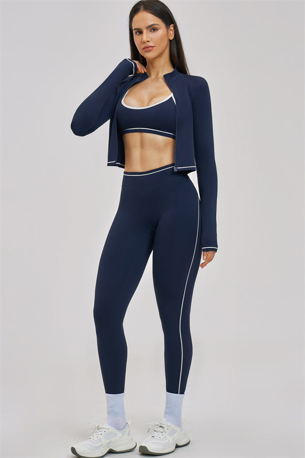 The Unbound Jacket Sports Bra Leggings 3-Piece Set