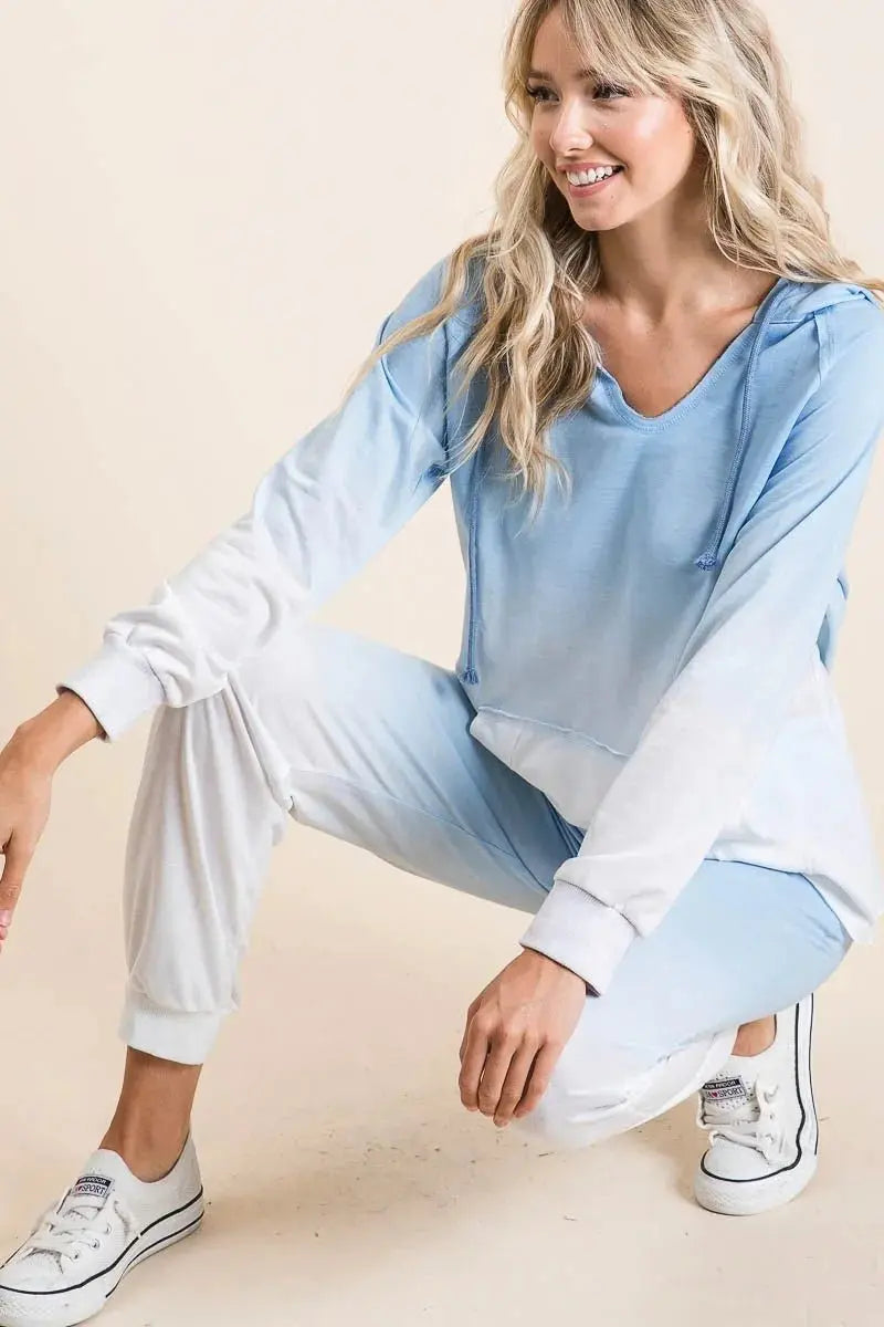 Trendsi Deep Dye Knit Pants Women's Casual Bottoms Comfortable All-Day Wear