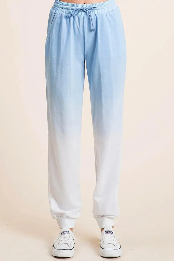 Trendsi Deep Dye Knit Pants Women's Casual Bottoms Comfortable All-Day Wear