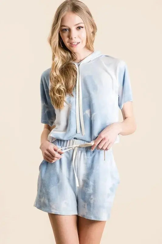 Loungewear Set - Tie Dye Terry Soft - Hoodie & Pants