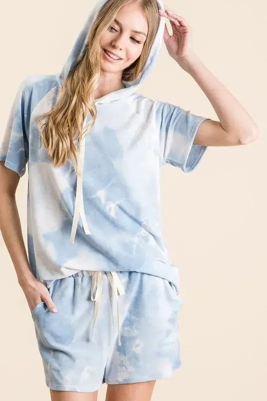 Loungewear Set - Tie Dye Terry Soft - Hoodie & Pants