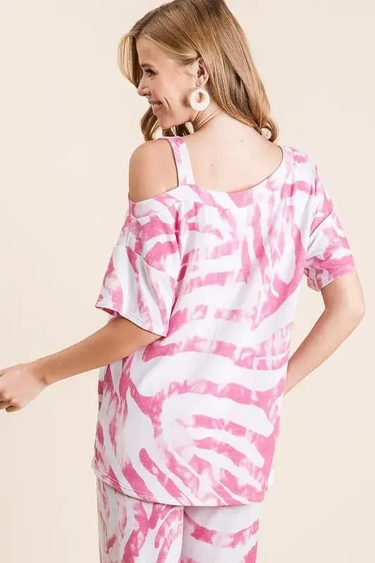 Loungewear Set - Zebra Print French Terry - Comfy & Stylish