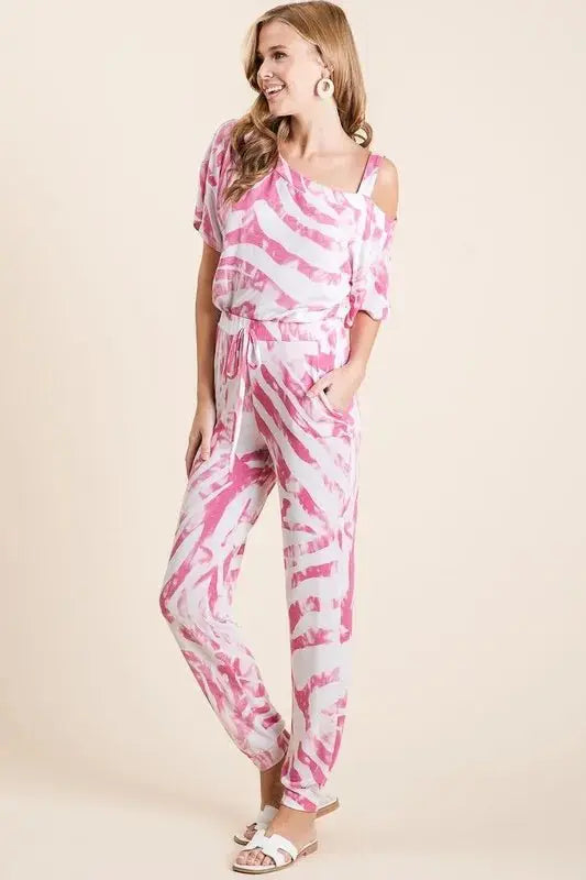 Loungewear Set - Zebra Print French Terry - Comfy & Stylish