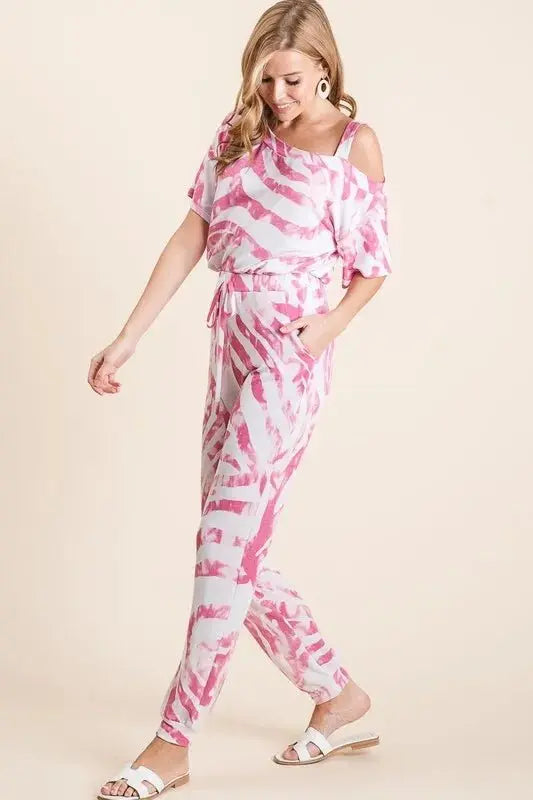 Loungewear Set - Zebra Print French Terry - Comfy & Stylish