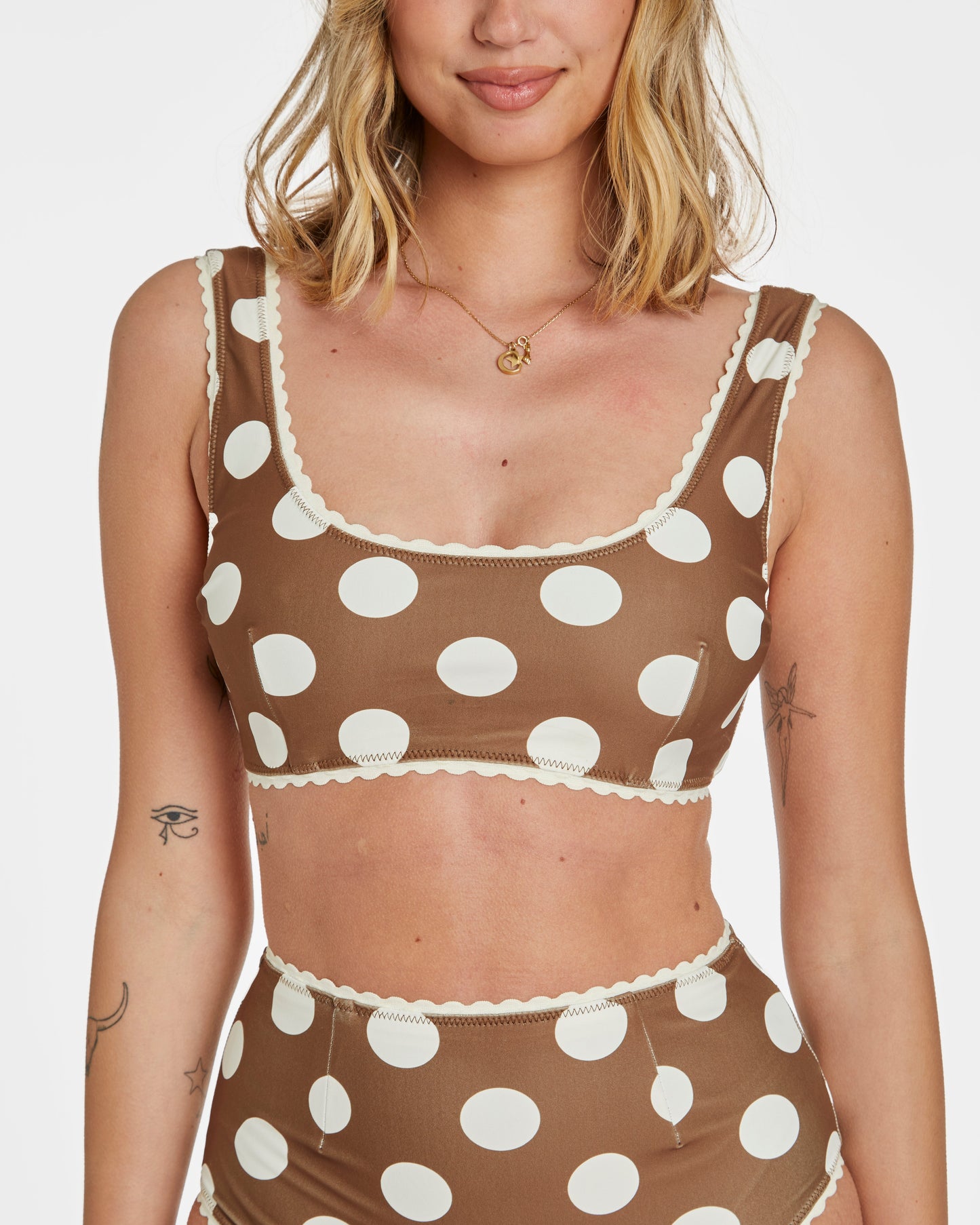Polka Dot Bikini (Navy)