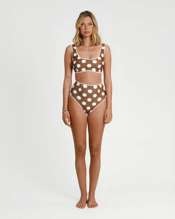 Polka Dot Bikini (Navy)