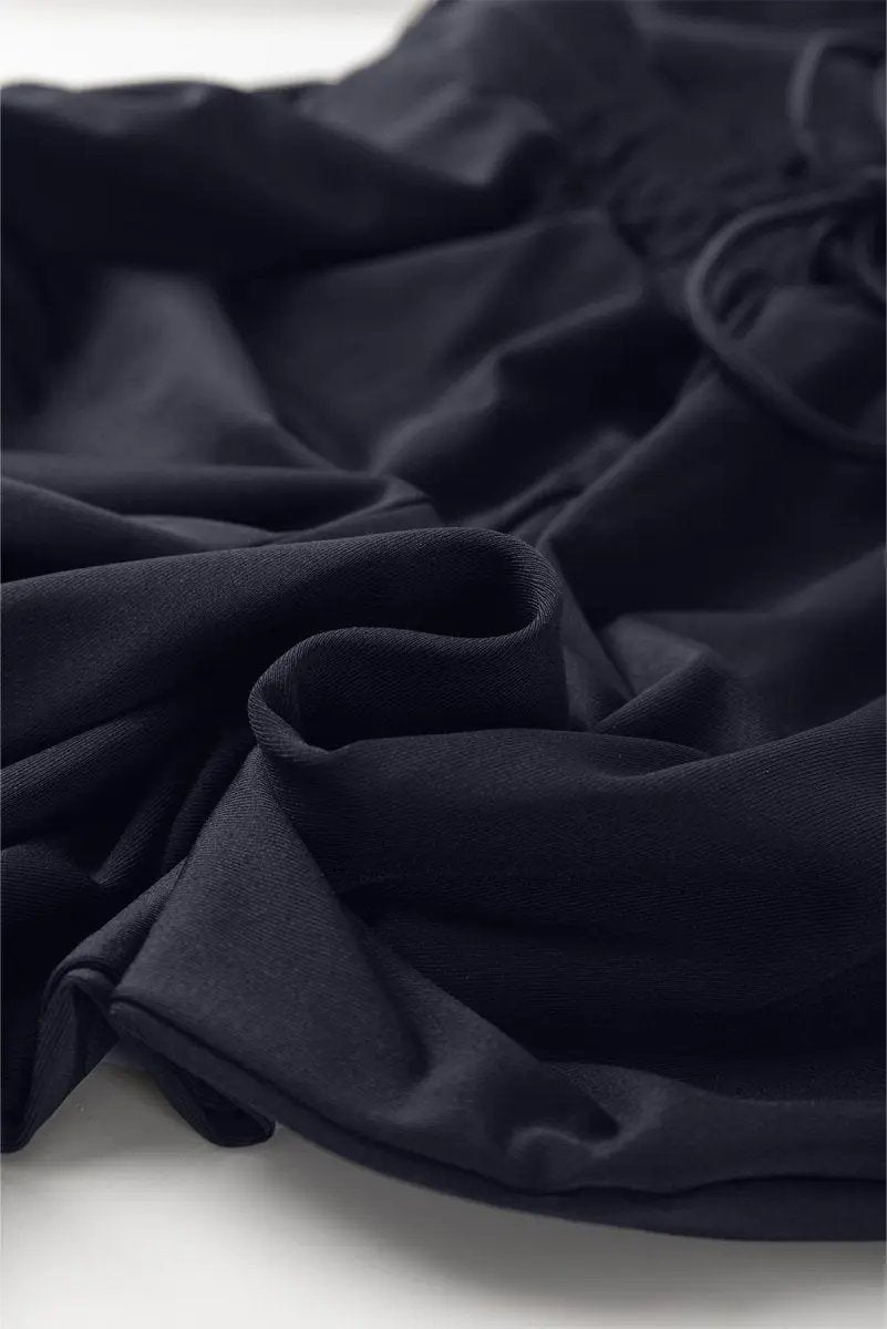 Jumpsuit - Tie Waist Pocketed - Casual Jogger Romper