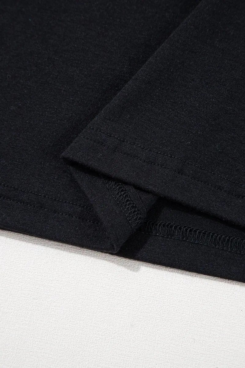 Love Salve Sequin Stripe Mardi Gras Women's Crew Neck Tee Casual Top Sparkly